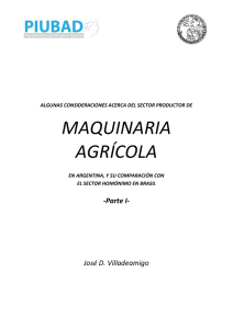 maquinaria agrícola - Universidad de Buenos Aires
