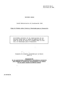 Determinación de las aportaciones científicas y - unesdoc