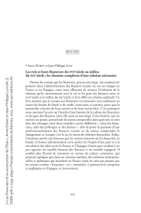 résumés Resumenes Les financiers et la construction de l`État