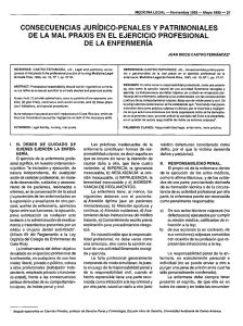 CONSECUENCIAS JURíDICO-PENALES Y PATRIMONIALES DE