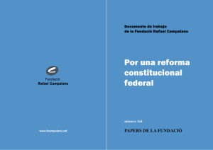 Por una reforma constitucional federal