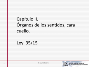 Capítulo II. Organos de los sentidos, cara cuello.