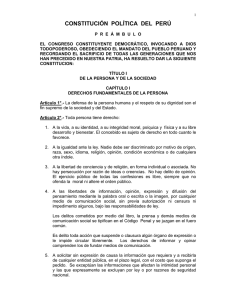 constitución política del perú