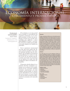 Economía Internacional, crecimiento y productividad