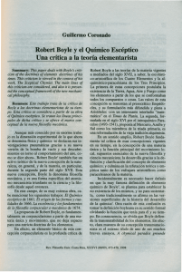 Robert Boyle El Químico Escéptico - Instituto de Investigaciones