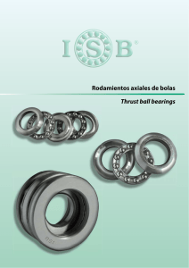 Rodamientos axiales de bolas Thrust ball bearings