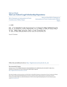 el cuerpo humano como propiedad y el problema de los daños