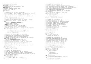 //ejemplo de vectores #includestdio.h> //definicion de la constante