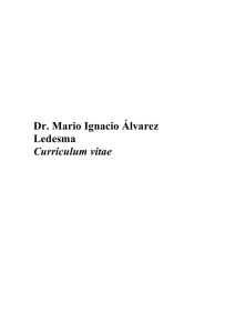 Dr. Mario Ignacio Álvarez Ledesma Curriculum vitae