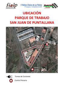 UBICACIÓN PARQUE DE TRABAJO SAN JUAN DE PUNTALLANA