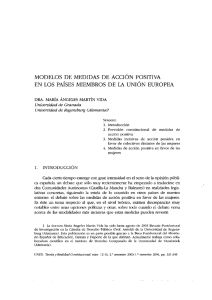 modelos de medidas de acción positiva en los países miembros de