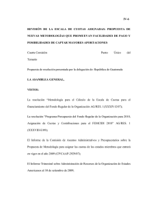 IV-6 REVISIÓN DE LA ESCALA DE CUOTAS ASIGNADAS