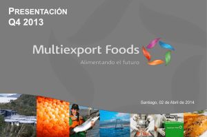 Diapositiva 1 - Multiexport Foods