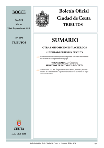 tributos - Ciudad Autónoma de Ceuta