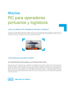 M a rin e RC para operadores portuarios y logísticos RC para