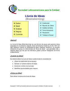 Lluvia de Ideas (Brainstorming)