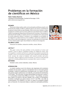 Problemas en la formación de científicos en México