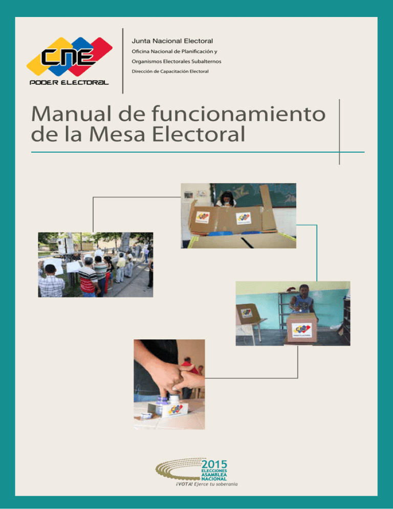 Manual De Funcionamiento De La Mesa Electoral