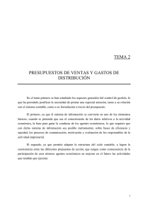 tema 2 presupuestos de ventas y gastos de