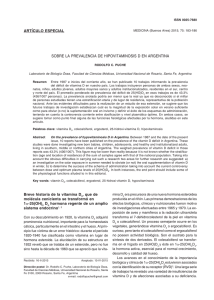 Sobre la prevalencia de hipovitaminosis D en Argentina