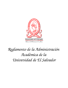 Reglamento de la Administración Académica de la Universidad de