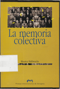 Halbwachs. M. Memoria Colectiva