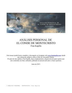 Análisis personal de El Conde de Montecristo