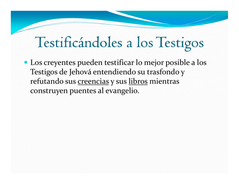 Canción Si Tienes Fe De Los Testigos De Jehová Testigos de Jehová
