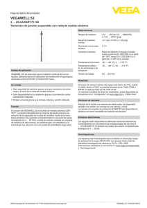 Data sheet - VEGAWELL 52 - 4 … 20 mA/HART Pt 100 Transmisor