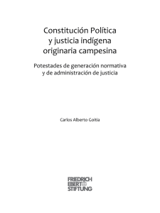 Constitución Política y justicia indígena originaria campesina