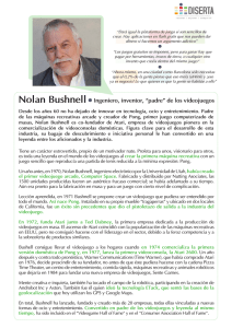 Nolan Bushnell Ingeniero, inventor, “padre” de los videojuegos