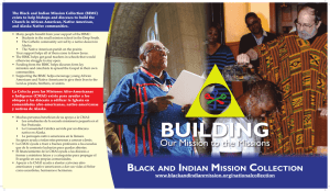 Our Mission to the Missions - Black and Indian Mission Office