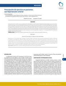 Prescripción de ejercicio en pacientes con hipertensión