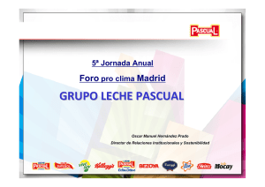 Leche Pascual 5ª Jornada Anual del Foro pro clima Madid