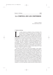 LA CERTEZA DE LOS CRITERIOS - Biblioteca Virtual Universal