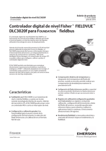 Controlador digital de nivel Fisher FIELDVUE DLC3020f