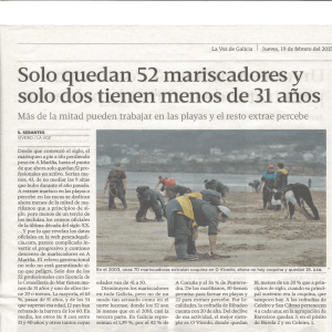 Solo quedan 52 mariscadores y solo dos tienen= menos de 31 años