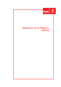 Reglamento de los Afiliados y Afiliadas