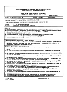 Informe de viaje a Brasil: del 13 al 24 de setiembre de 1993.