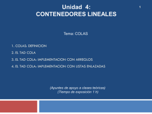 clase 10 Contenedores Lineales (Colas)