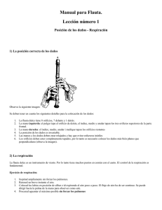 Manual para Flauta. Lección número 1