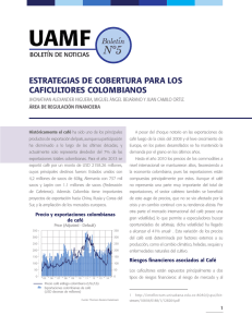 estrategias de cobertura para los caficultores colombianos