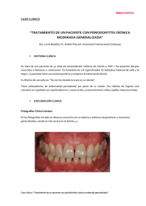 tratamiento de un paciente con periodontitis