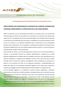 COMUNICADO DE PRENSA - Colegio Oficial de Minas del Centro