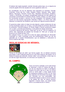 reglas básicas de béisbol: el campo - eduardocarcas