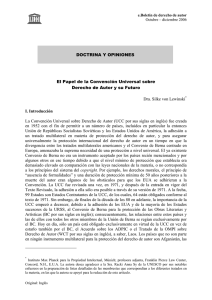 DOCTRINA Y OPINIONES El Papel de la Convención