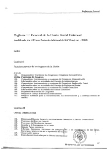 Reglamento General de la Unión Postal Universal