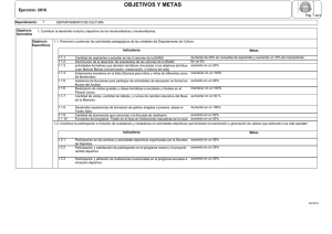 OBJETIVOS Y METAS - Intendencia de Montevideo.