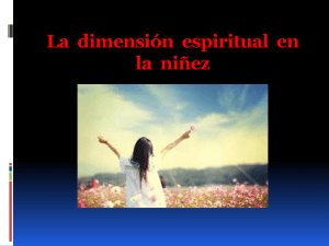 La dimensión espiritual en la niñez