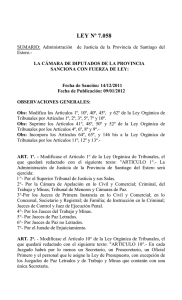 Ley 7058 - Poder Judicial | Santiago del Estero